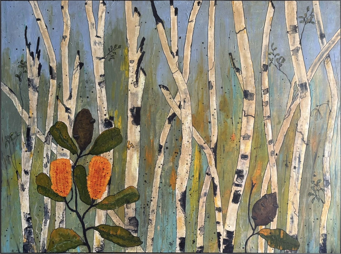 Blank greeting card - After the Fire