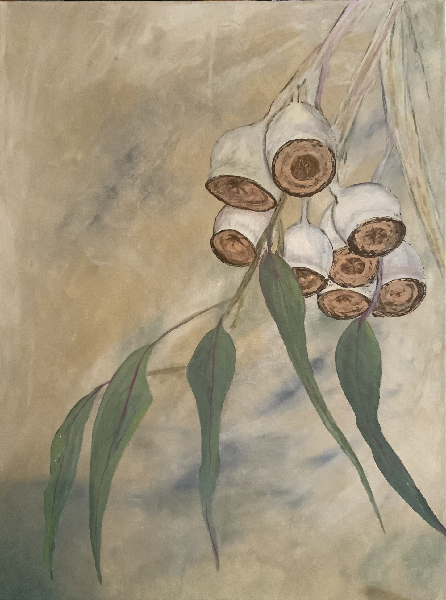 Blank greeting card - Misty Gumnuts
